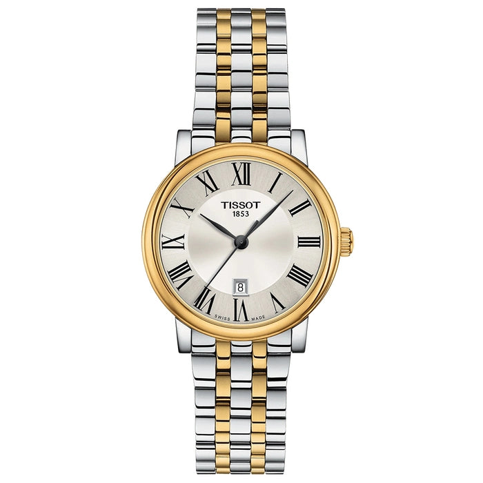Tissot Women’s Quartz Swiss Made Two-tone Stainless Steel Silver Dial 30mm Watch T122.210.22.033.00