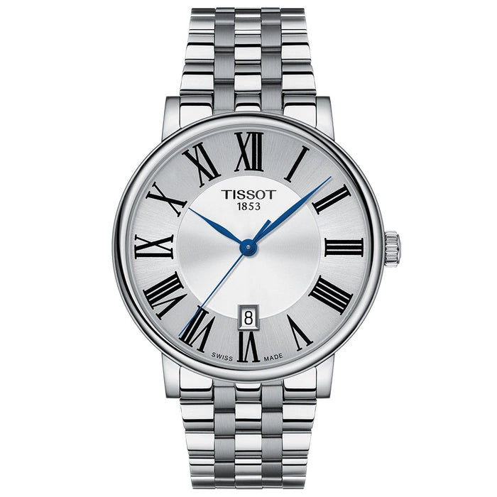 TISSOT Men’s Quartz Swiss Made Stainless Steel Silver Dial 40mm Watch T122.410.11.033.00