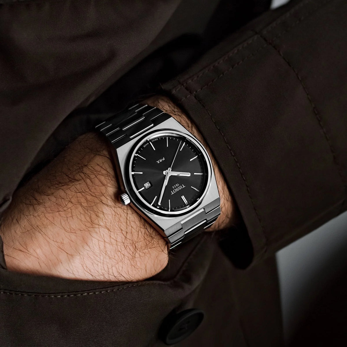 TISSOT PRX Men’s Quartz Swiss Made Stainless Steel Black Dial 40mm Watch T137.410.11.051.00