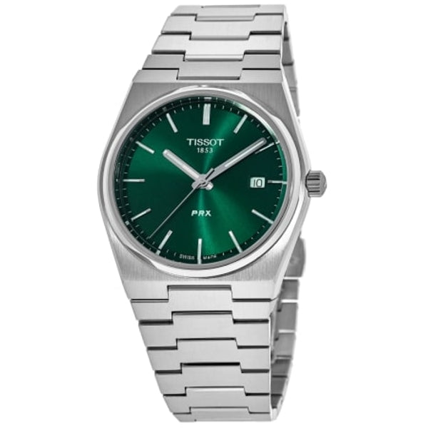 TISSOT PRX Men’s Quartz Swiss Made Stainless Steel Green Dial 40mm Watch T137.410.11.091.00