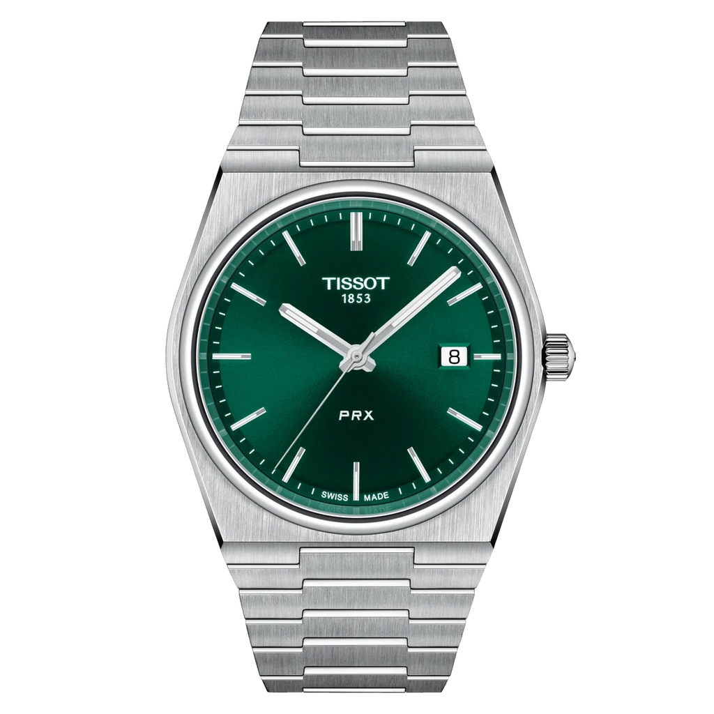 TISSOT PRX Men’s Quartz Swiss Made Stainless Steel Green Dial 40mm Watch T137.410.11.091.00