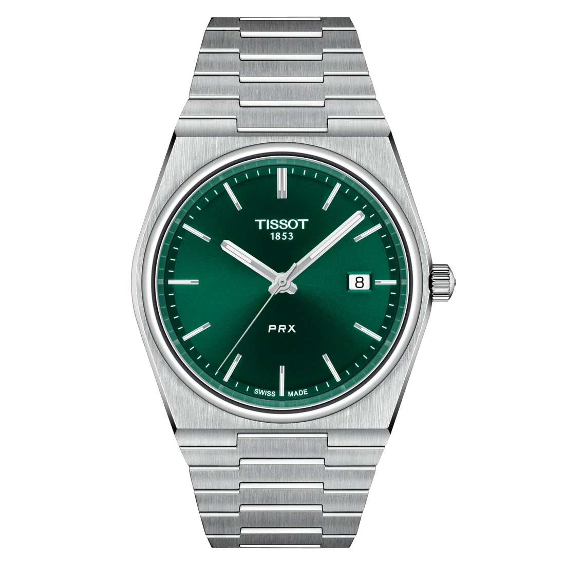 TISSOT PRX Men’s Quartz Swiss Made Stainless Steel Green Dial 40mm Watch T137.410.11.091.00