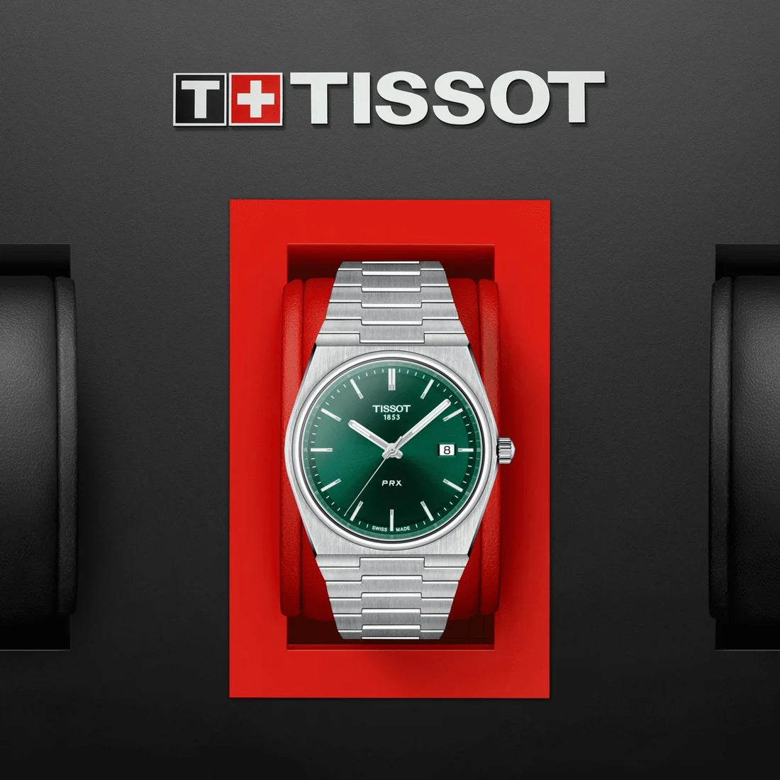 TISSOT PRX Men’s Quartz Swiss Made Stainless Steel Green Dial 40mm Watch T137.410.11.091.00