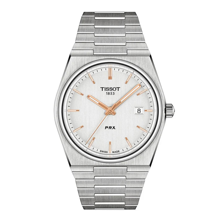TISSOT PRX Men’s Quartz Swiss Made Stainless Steel Silver Dial 40mm Watch T137.410.11.031.00