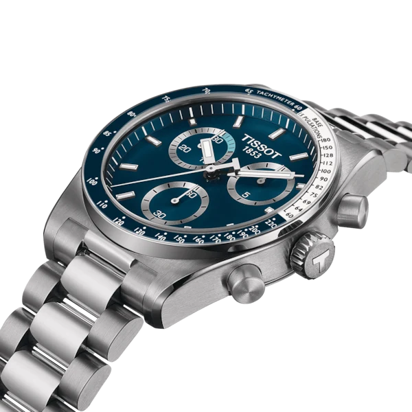 TISSOT PRS516 Men’s Quartz Swiss Made Silver Stainless Steel Blue Dial 40mm Watch T149.417.11.041.00