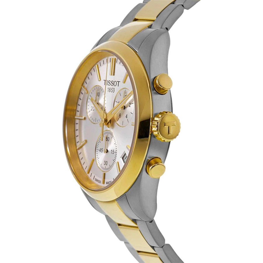 TISSOT Men’s Quartz Swiss Made Two-tone Stainless Steel Silver Dial 40mm Watch T150.417.22.031.00