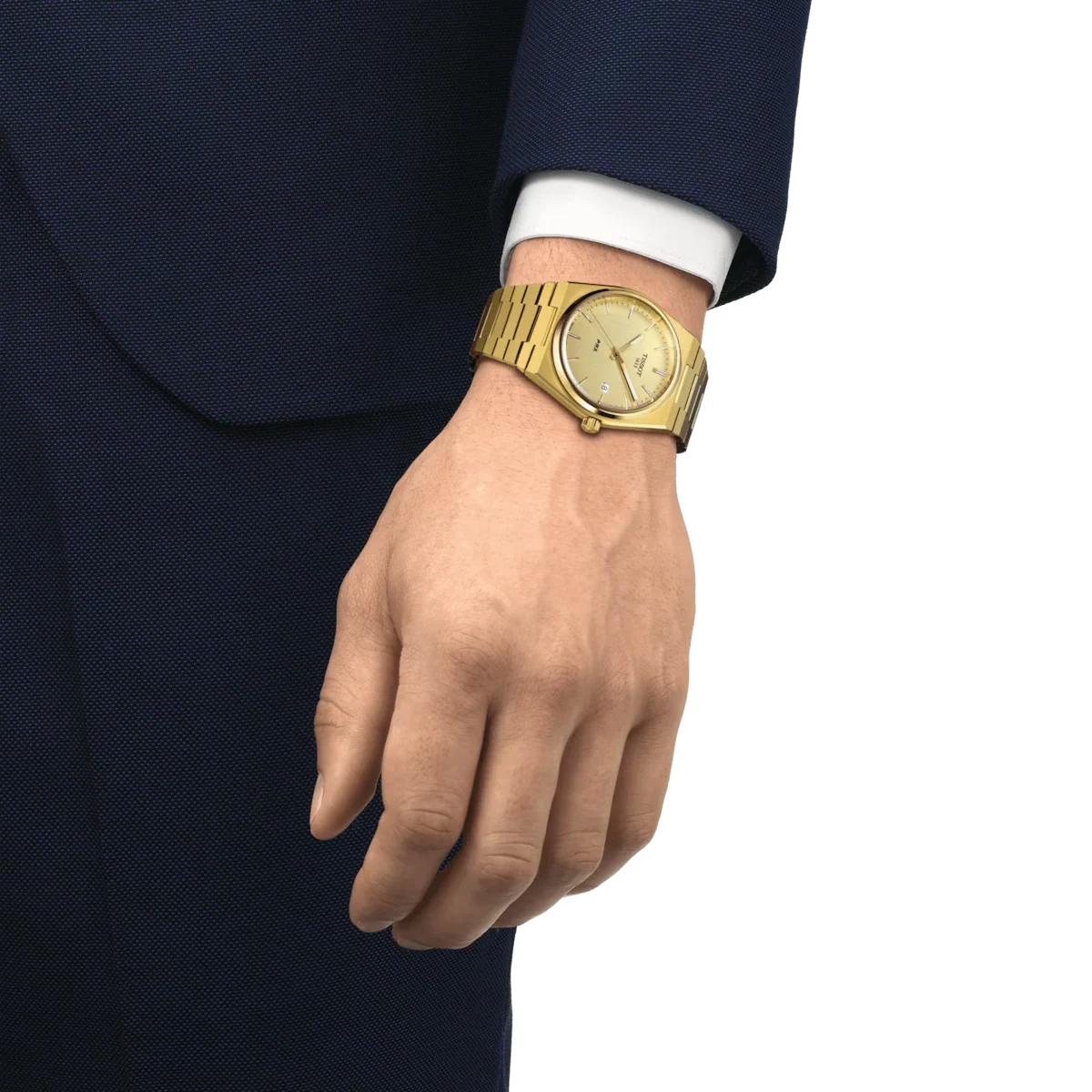 TISSOT PRX Men’s Swiss Made Quartz Gold Stainless Steel Gold Dial 40mm Watch T137.410.33.021.00