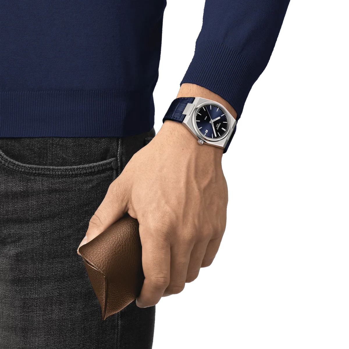TISSOT PRX Men’s Quartz Swiss Made Blue Leather Strap Blue Dial 40mm Watch T137.410.16.041.00