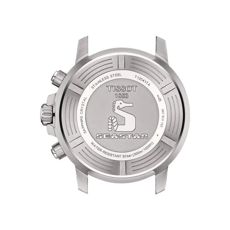 TISSOT Seastar Men’s Quartz Swiss Made Stainless Steel Red Gradient Dial 45mm Watch T120.417.11.421.00