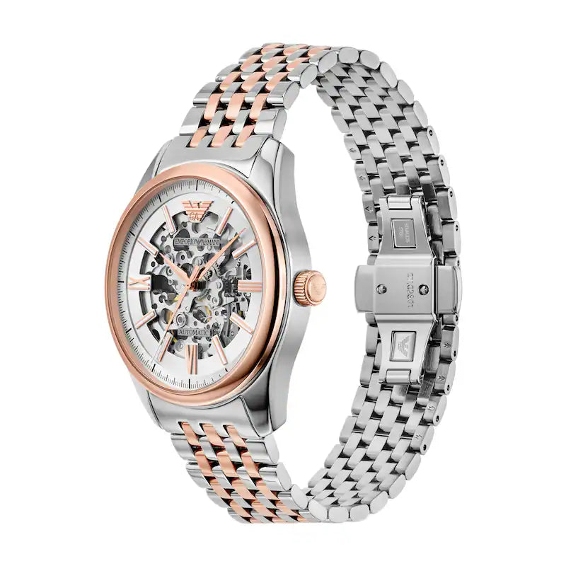 Emporio Armani Men’s Automatic Two-Two Stainless Steel White Dial 43mm AR60002