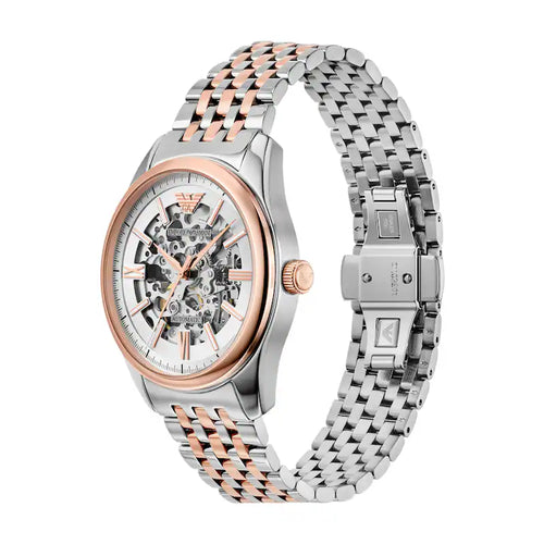 Emporio Armani Men’s Automatic Two-Two Stainless Steel White Dial 43mm AR60002