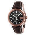 Gucci Men’s Swiss Made Quartz Leather Strap Black Dial 44mm Watch YA101202