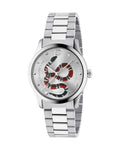 Gucci Unisex Swiss Made Quartz Stainless Steel Silver Dial 38mm Watch YA1264076