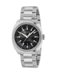 Gucci Men’s Swiss Made Quartz Stainless Steel Black Dial 40mm Watch YA142301