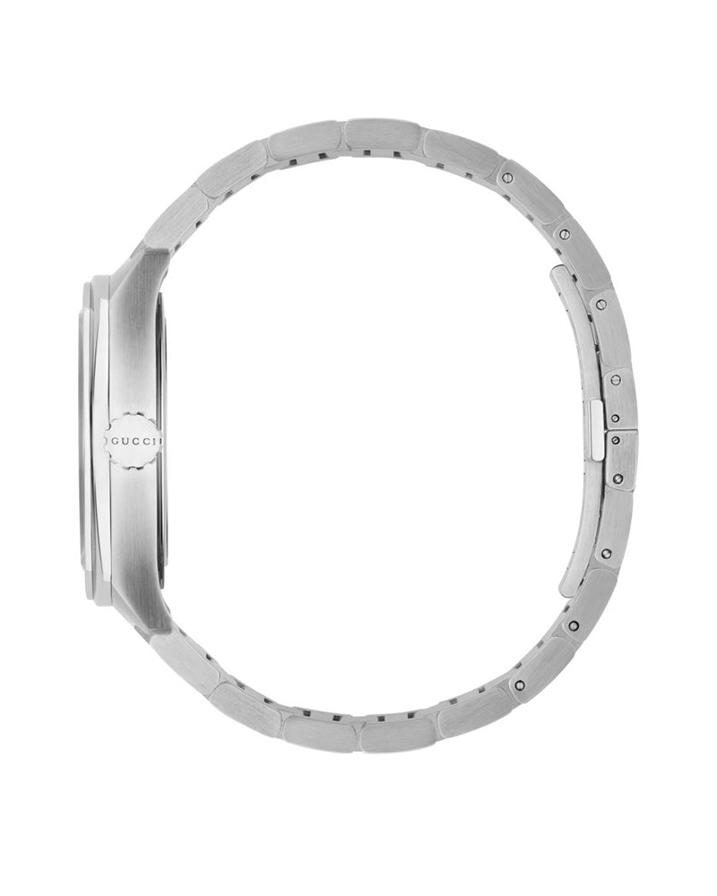 Gucci Men’s Swiss Made Quartz Stainless Steel Black Dial 40mm Watch YA142301