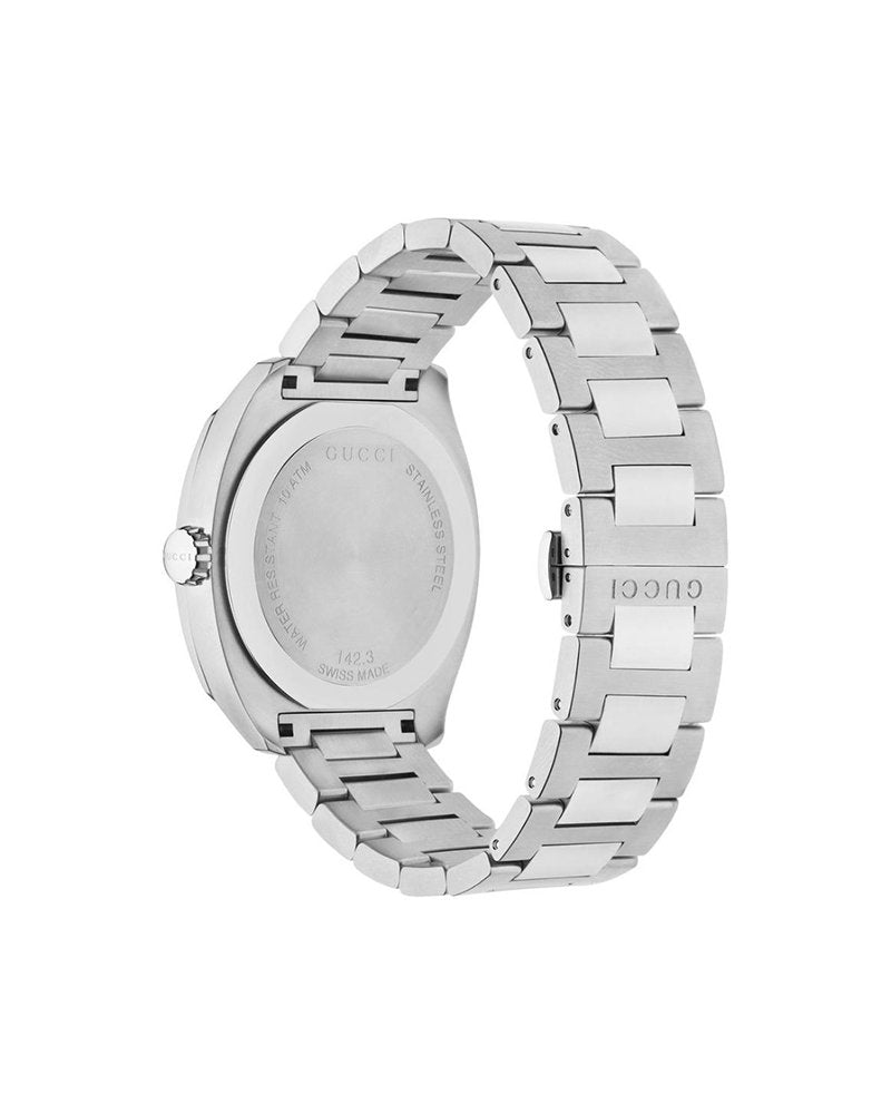 Gucci Men’s Swiss Made Quartz Stainless Steel Blue Dial 41mm Watch YA142303