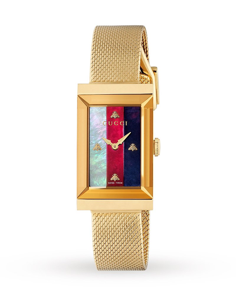 Gucci Women’s Swiss Made Quartz Stainless Steel Multi 21mm Watch YA147410