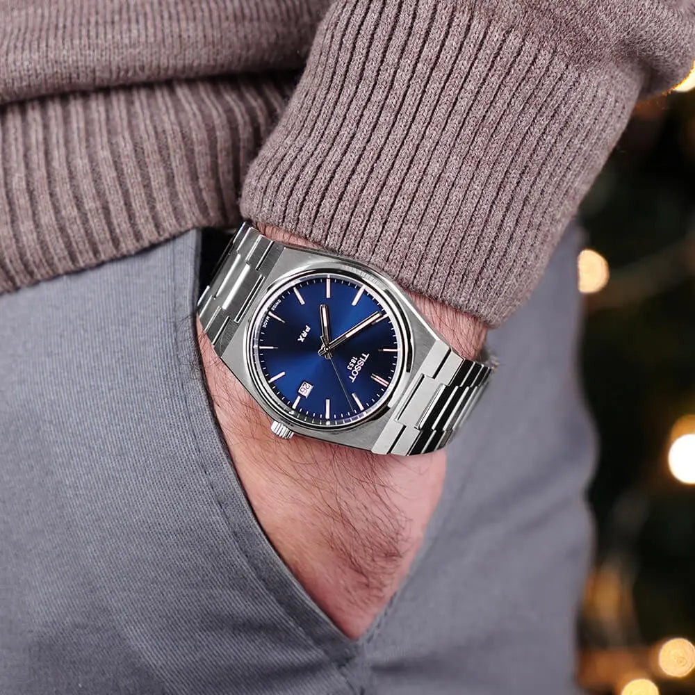 TISSOT PRX Men’s Quartz Swiss Made Stainless Steel Blue Dial 40mm Watch T137.410.11.041.00
