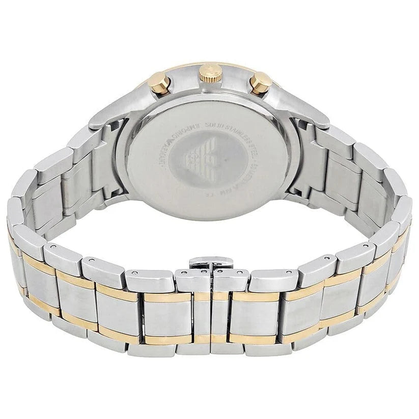 Emporio Armani Men’s Chronograph Quartz Stainless Steel Grey Dial 43mm Watch AR11076