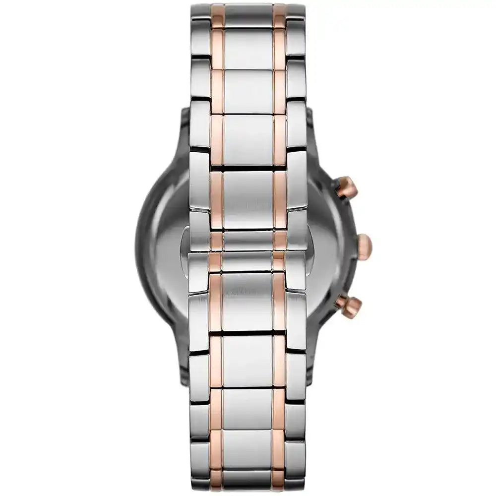 Emporio Armani Men’s Chronograph Quartz Stainless Steel Gray Dial 43mm Watch AR11077