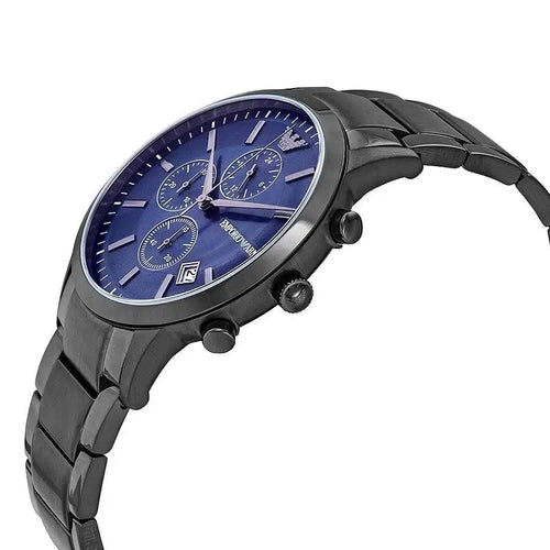 Emporio Armani Men’s Analogue Quartz Stainless Steel Blue Dial 43mm Watch AR11215