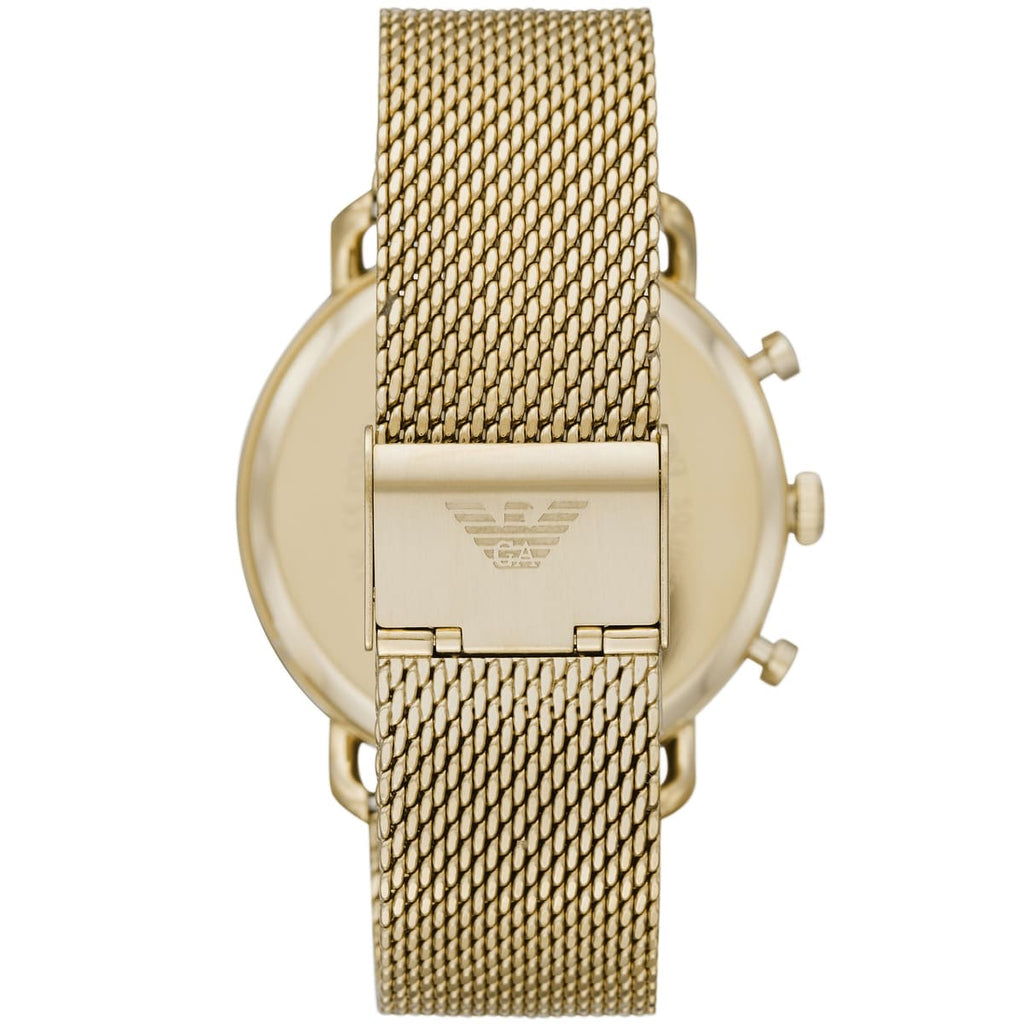 Emporio Armani Men’s Quartz Stainless Steel Beige Dial 43mm Watch AR11315
