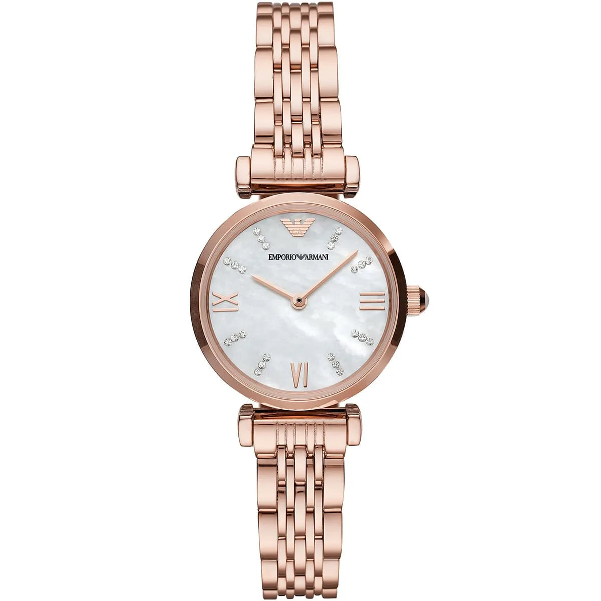 Emporio Armani Women’s Stainless Steel Mother of Pearl Dial 28mm Watch AR11316