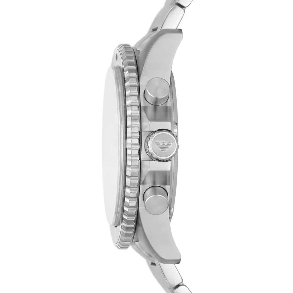 Emporio Armani Men’s Quartz Stainless Steel Black Dial 43mm Watch AR11360