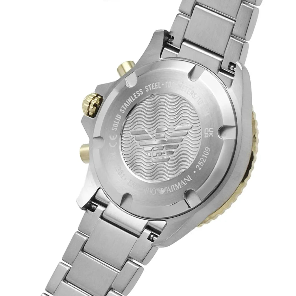 Emporio Armani Men’s Quartz Stainless Steel Green Dial 43mm Watch AR11361