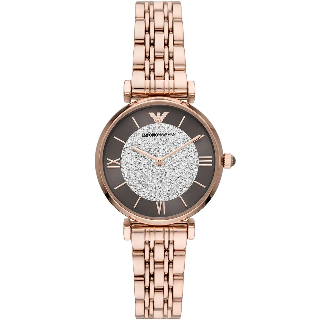Emporio Armani Women’s Quartz Stainless Steel Brown Dial 32mm Watch AR11402