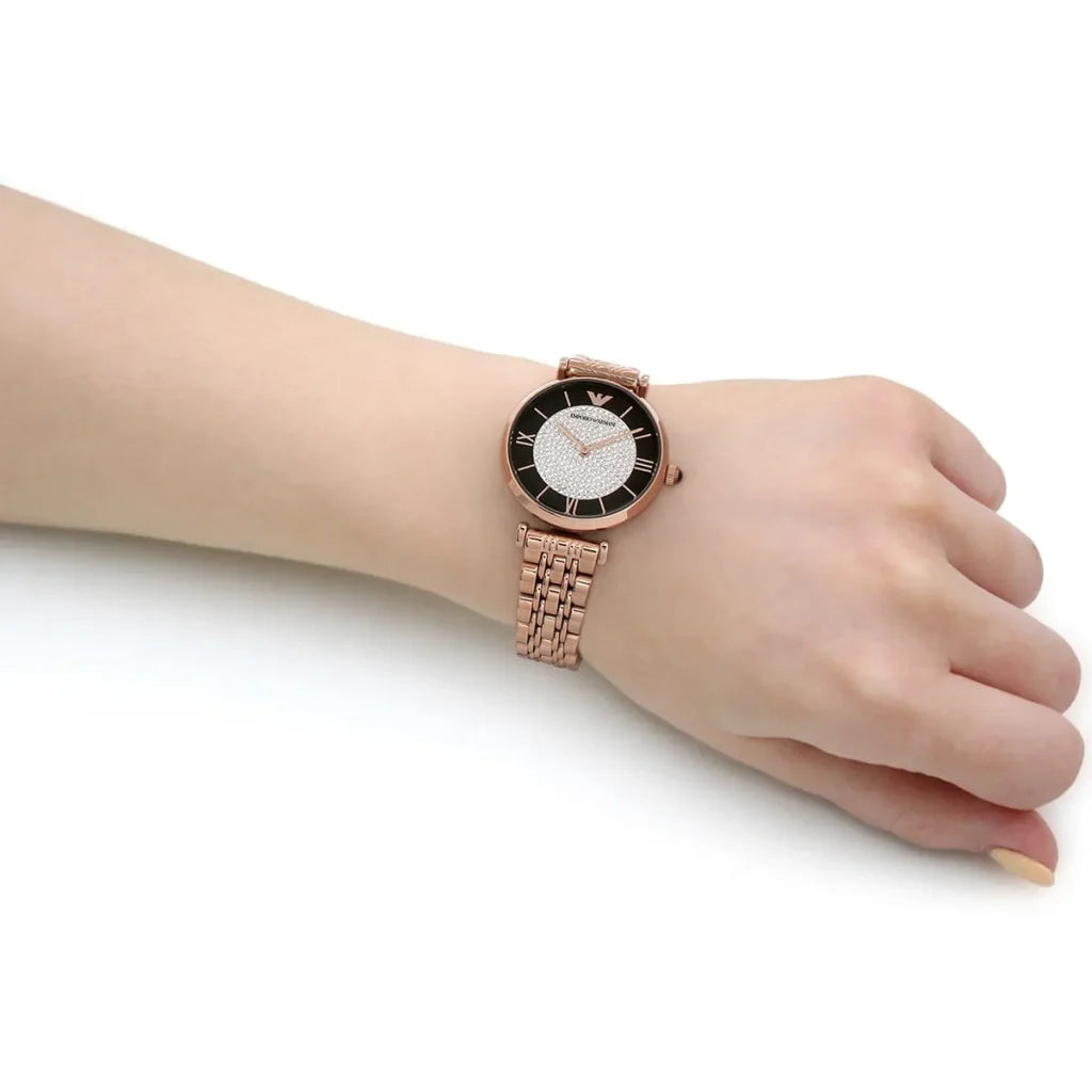 Emporio Armani Women’s Quartz Stainless Steel Brown Dial 32mm Watch AR11402
