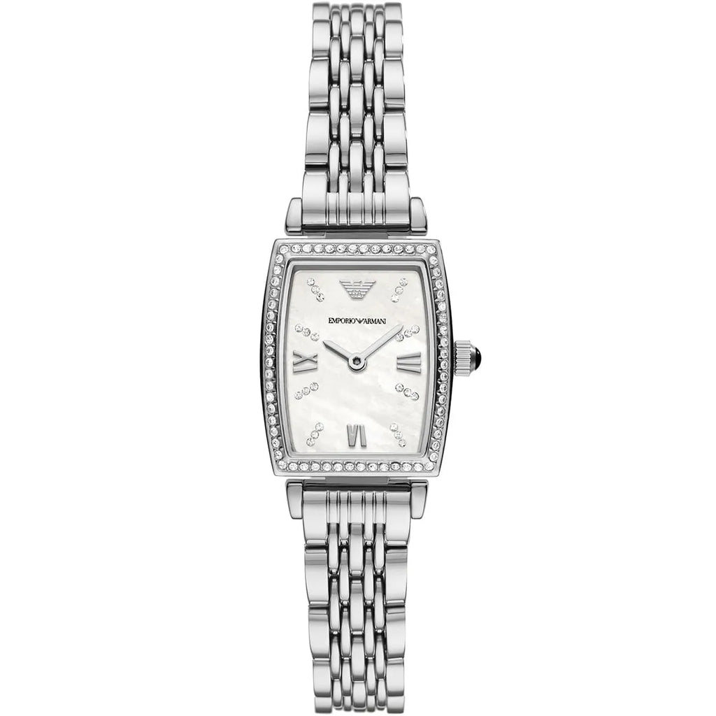 Emporio Armani Women’s Analog Quartz Stainless Steel White Dial 26mm Watch AR11405