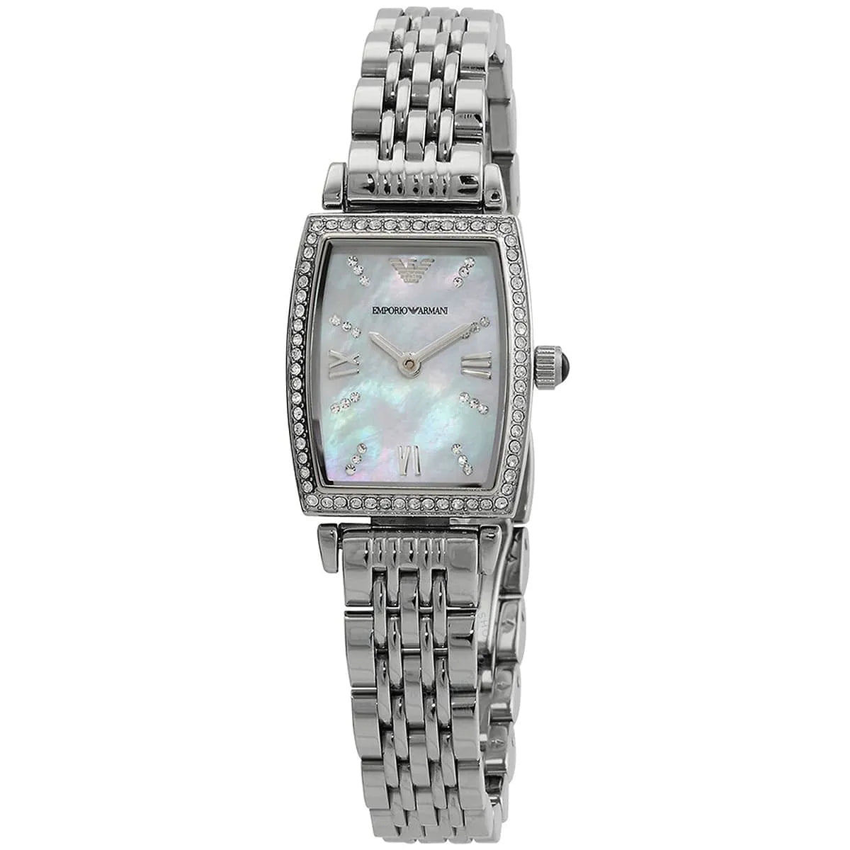 Emporio Armani Women’s Analog Quartz Stainless Steel White Dial 26mm Watch AR11405