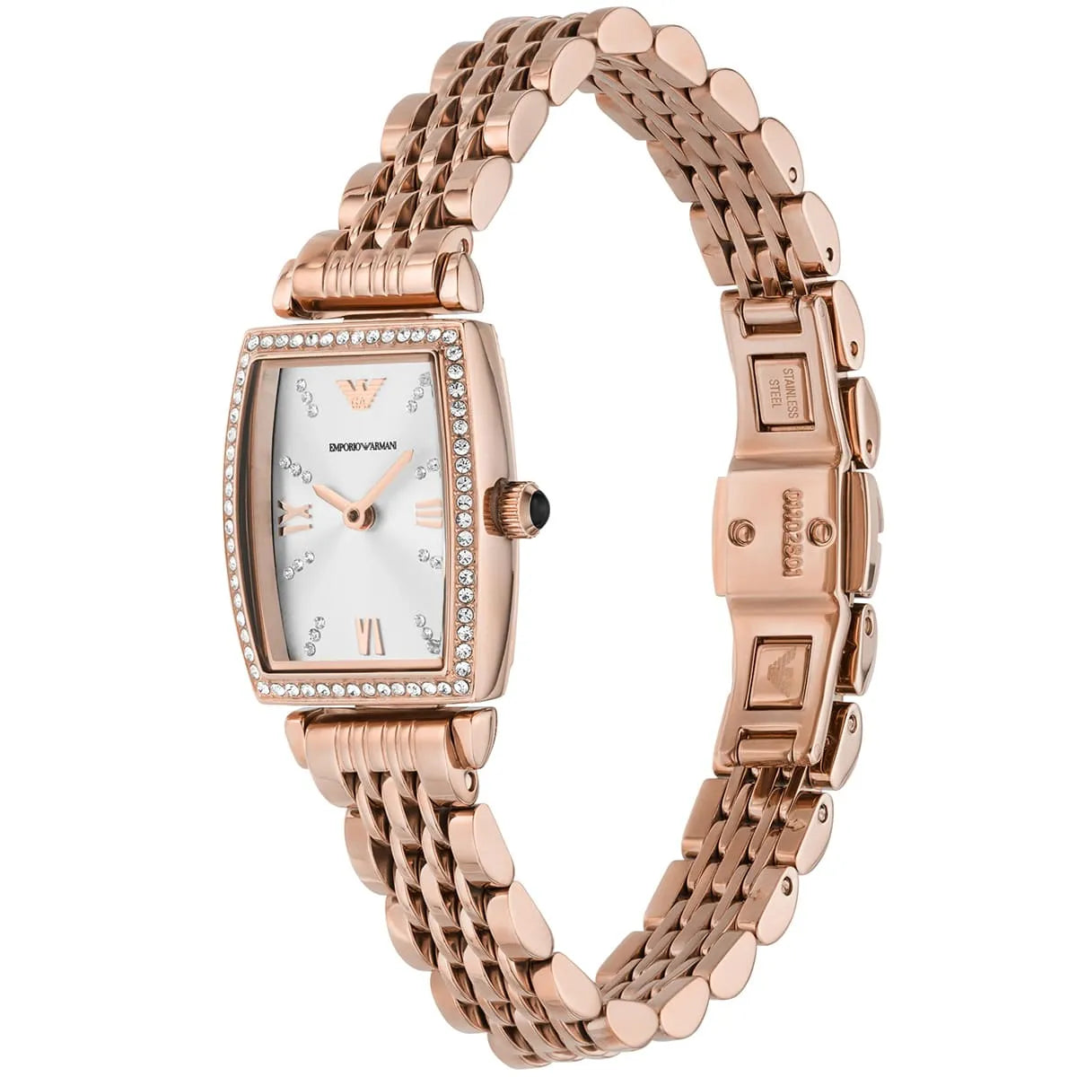 Emporio Armani Women’s Quartz Stainless Steel White Dial 26mm Watch AR11406