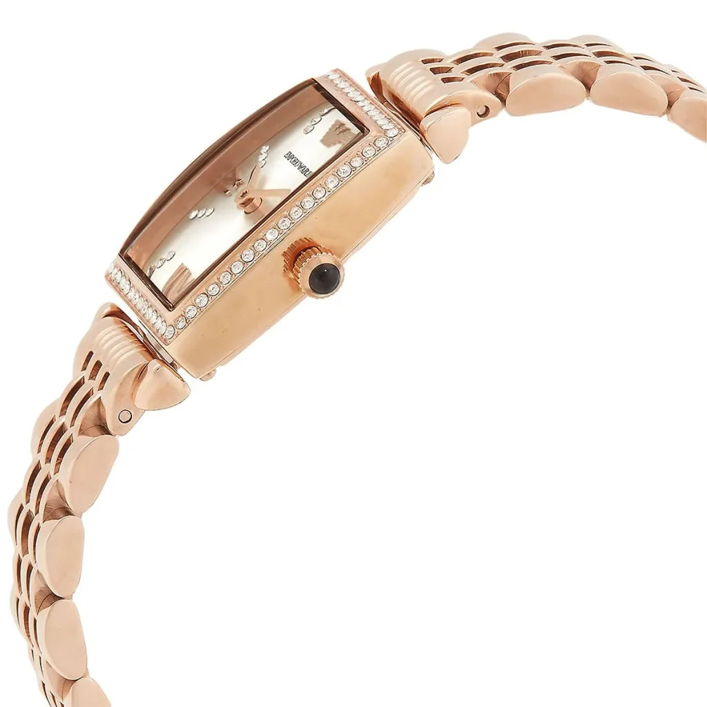 Emporio Armani Women’s Quartz Stainless Steel White Dial 26mm Watch AR11406