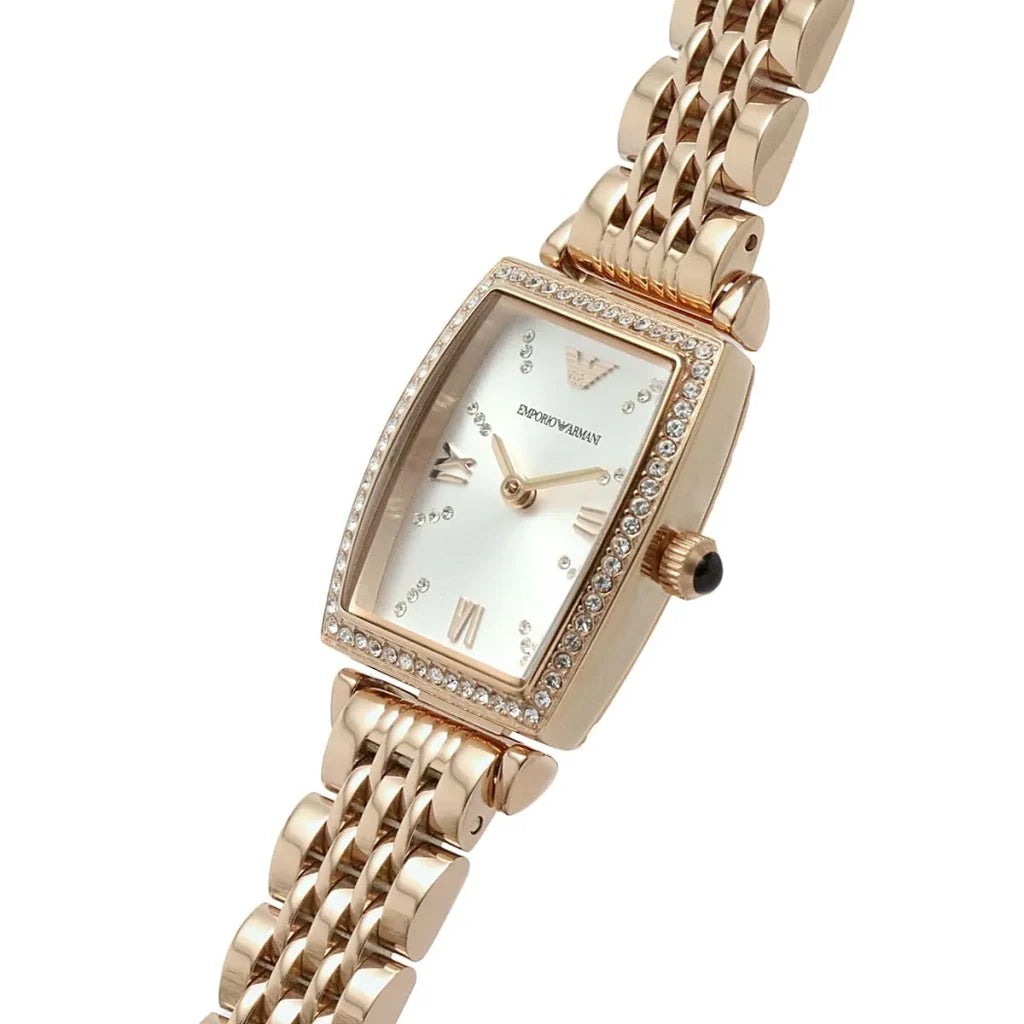 Emporio Armani Women’s Quartz Stainless Steel White Dial 26mm Watch AR11406