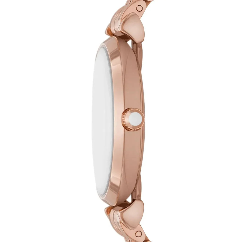 Emporio Armani Women’s Quartz Rose Gold Stainless Steel Silver Dial 32mm Watch AR11446