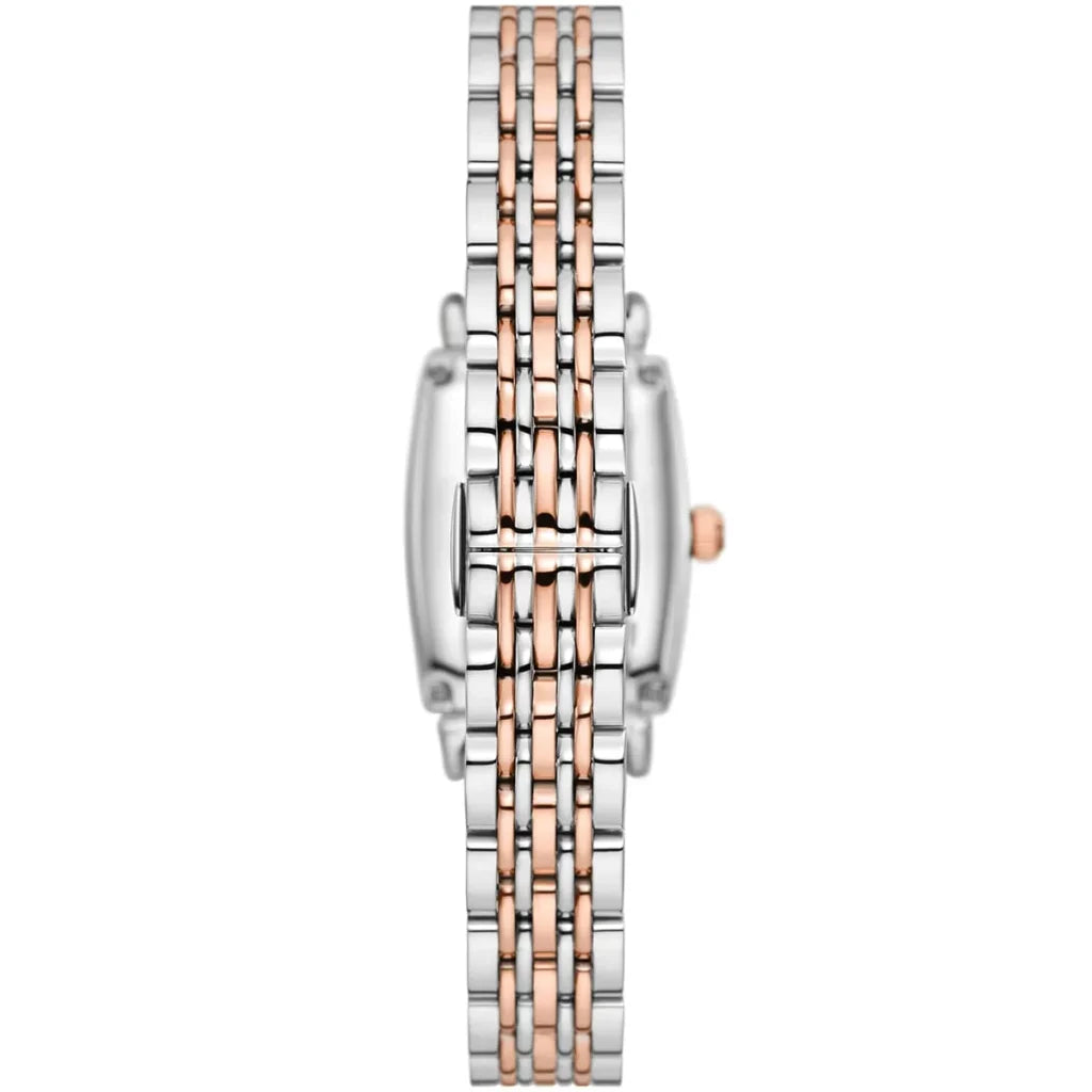 Emporio Armani Women’s Quartz Two Tone Stainless Steel White Dial 26mm Watch AR11519