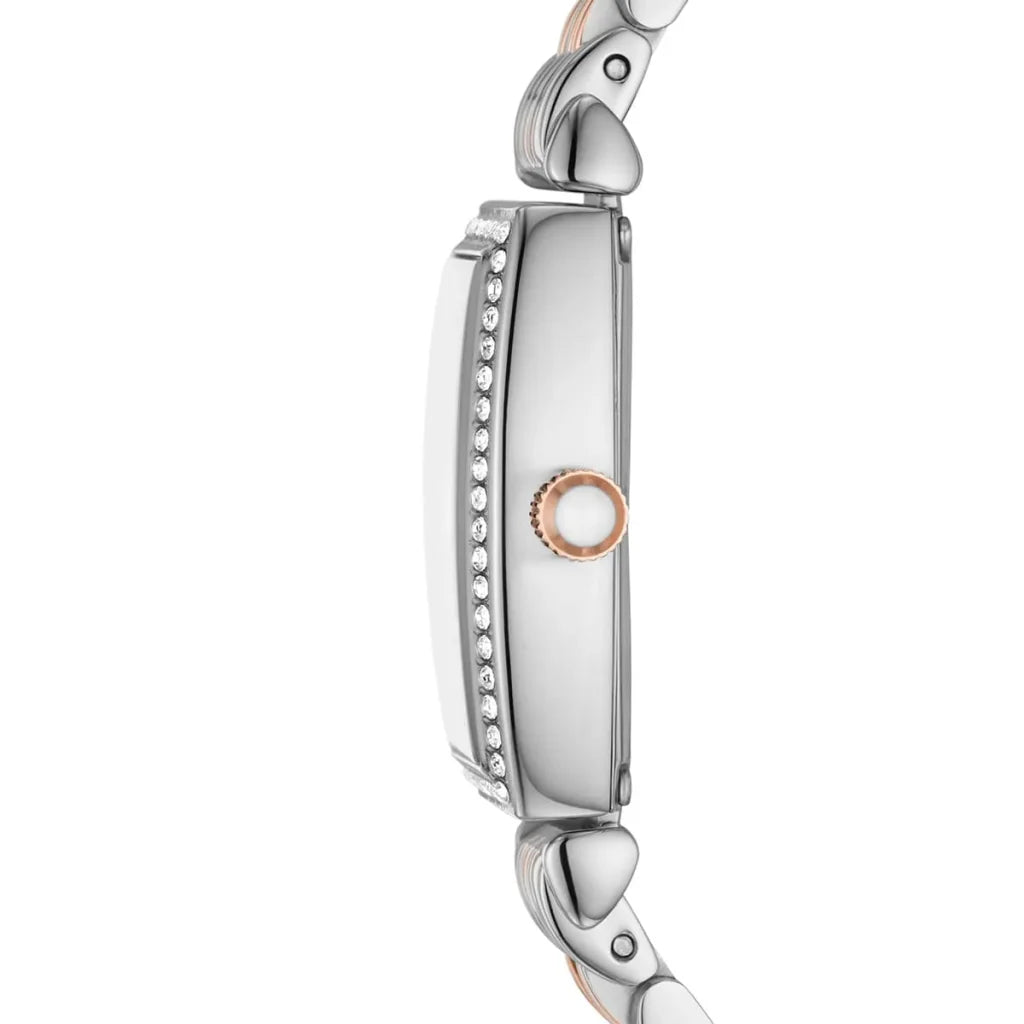 Emporio Armani Women’s Quartz Two Tone Stainless Steel White Dial 26mm Watch AR11519