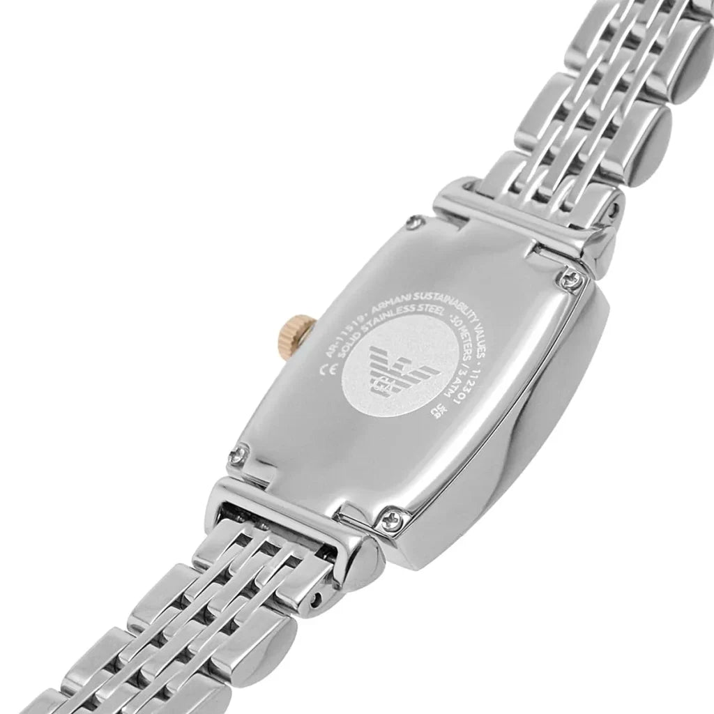 Emporio Armani Women’s Quartz Two Tone Stainless Steel White Dial 26mm Watch AR11519