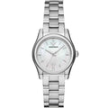 Emporio Armani Women’s Quartz Silver Stainless Steel Mother Of Pearl Dial 32mm Watch AR11557