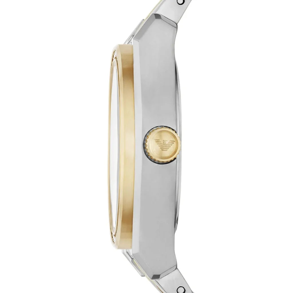 Emporio Armani Women’s Quartz Two-Tone Stainless Steel Mother Of Pearl Dial 32mm Watch AR11559