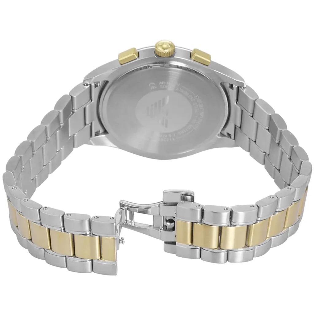 Emporio Armani Men’s Chronograph Quartz Two-Tone Stainless Steel Blue Dial 42mm Watch AR11579