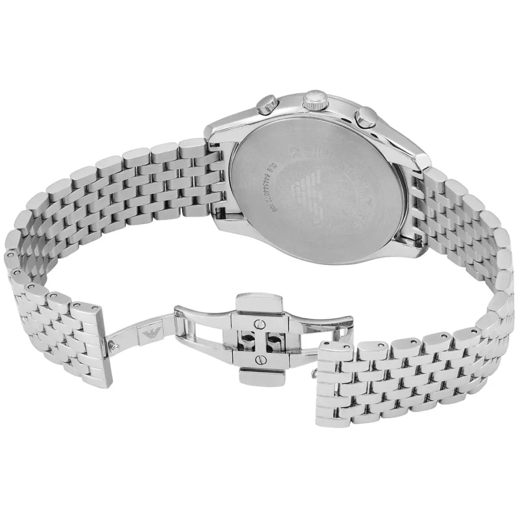 Emporio Armani Men’s Quartz Silver Stainless Steel Green Dial 41mm Watch AR11581