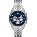 Emporio Armani Men’s Quartz Silver Stainless Steel Blue Dial 41mm Watch AR11582