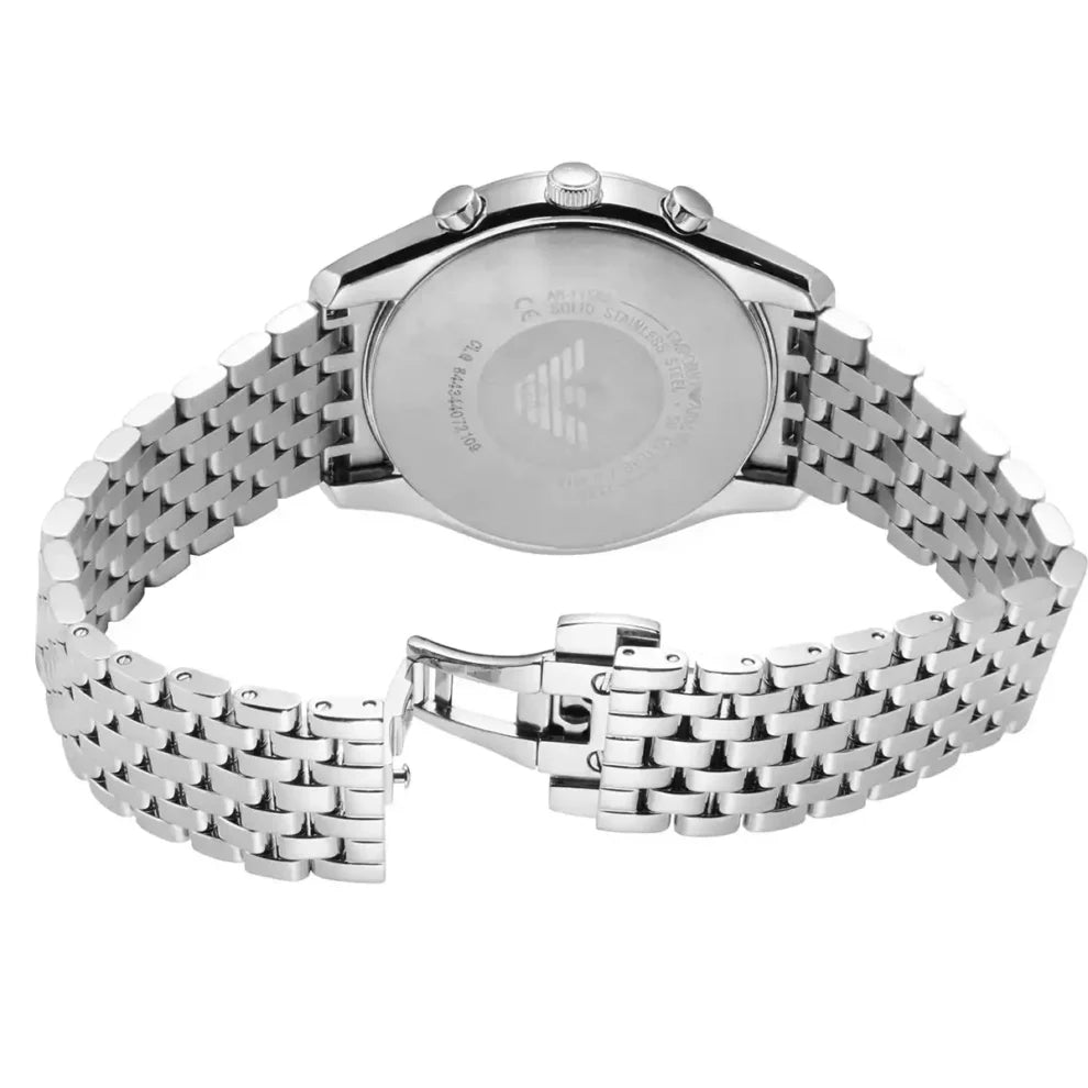 Emporio Armani Men’s Quartz Silver Stainless Steel Blue Dial 41mm Watch AR11582