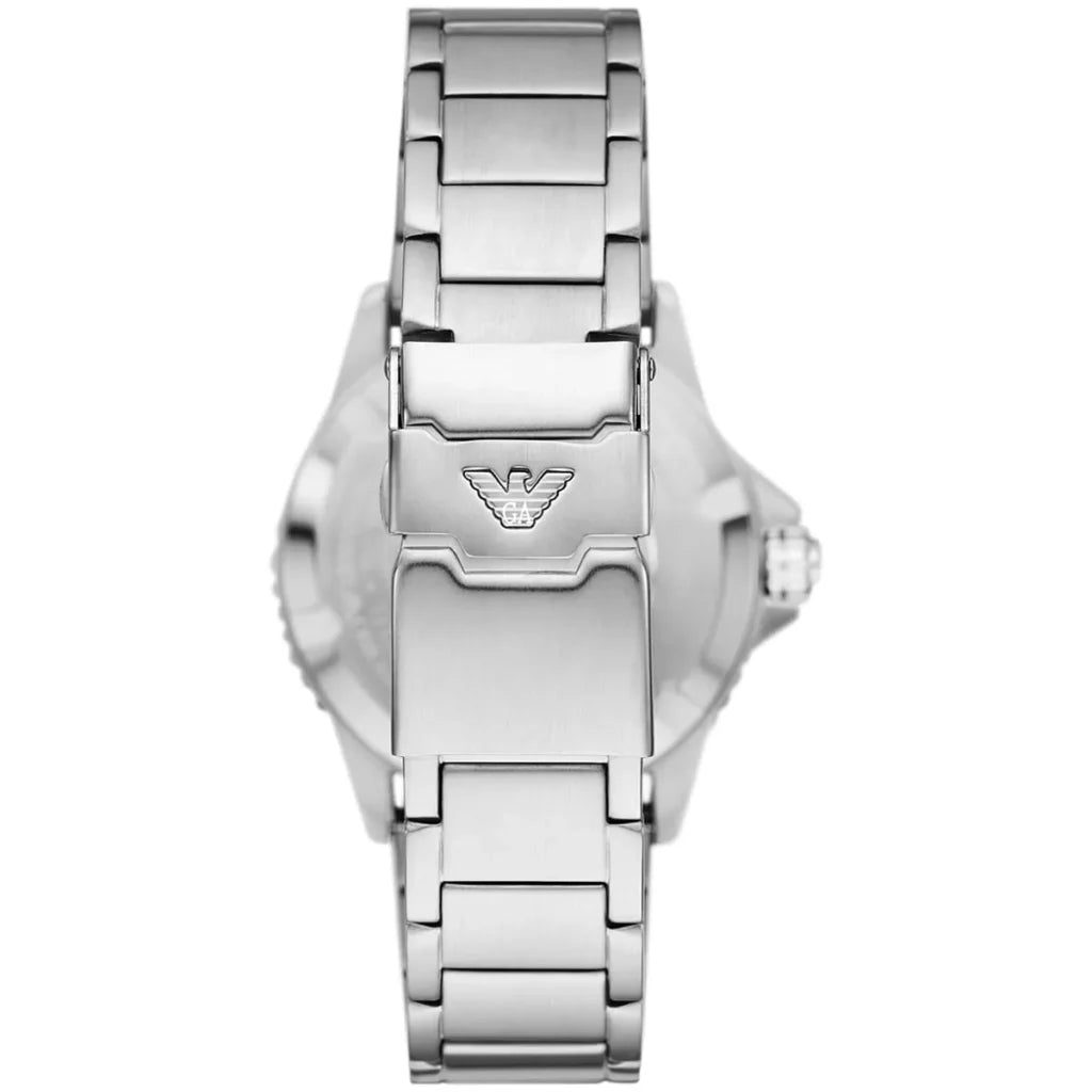 Emporio Armani Men’s Quartz Silver Stainless Steel Blue Dial 42mm Watch AR11590