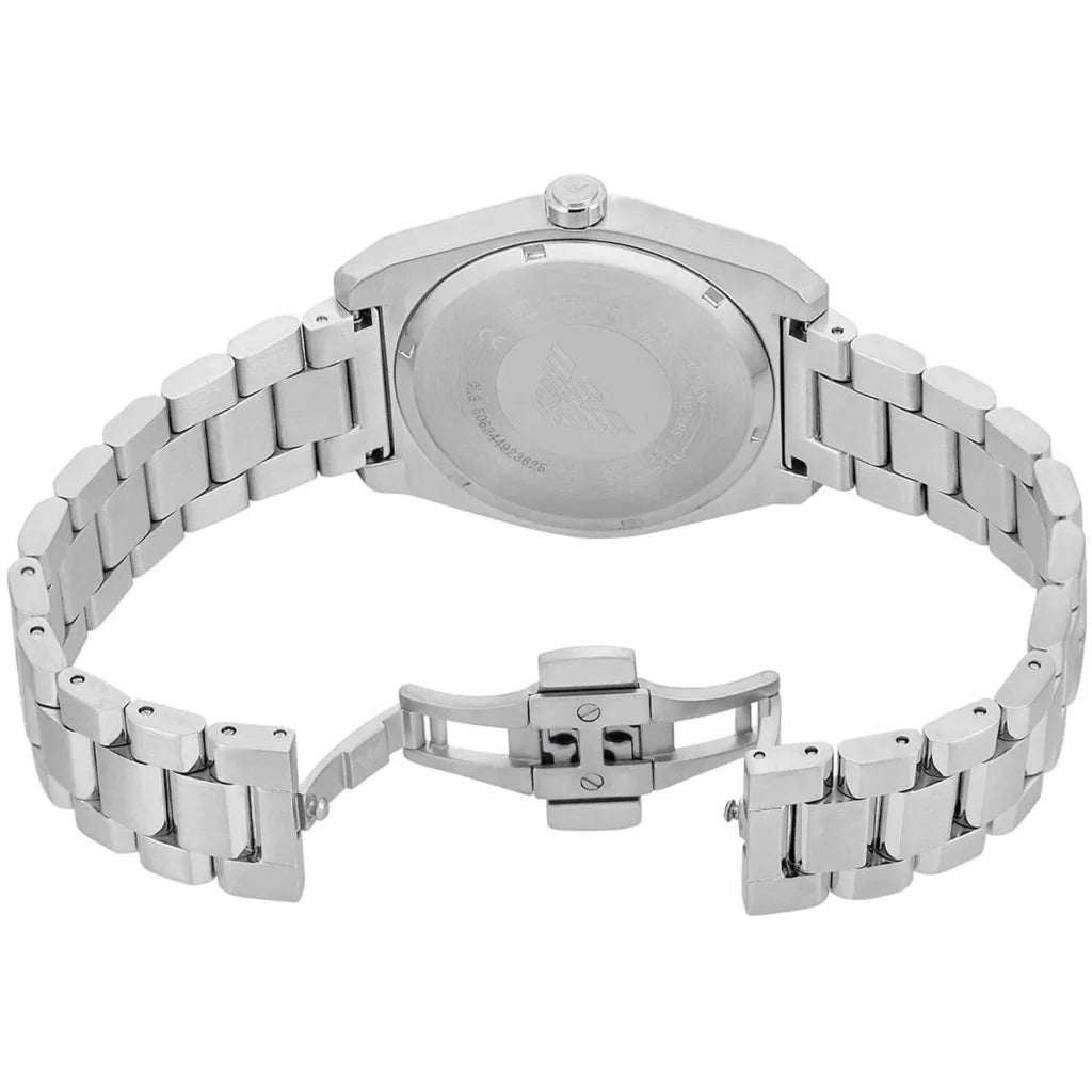 Emporio Armani Men’s Quartz Silver Stainless Steel Black Dial 41mm Watch AR11622