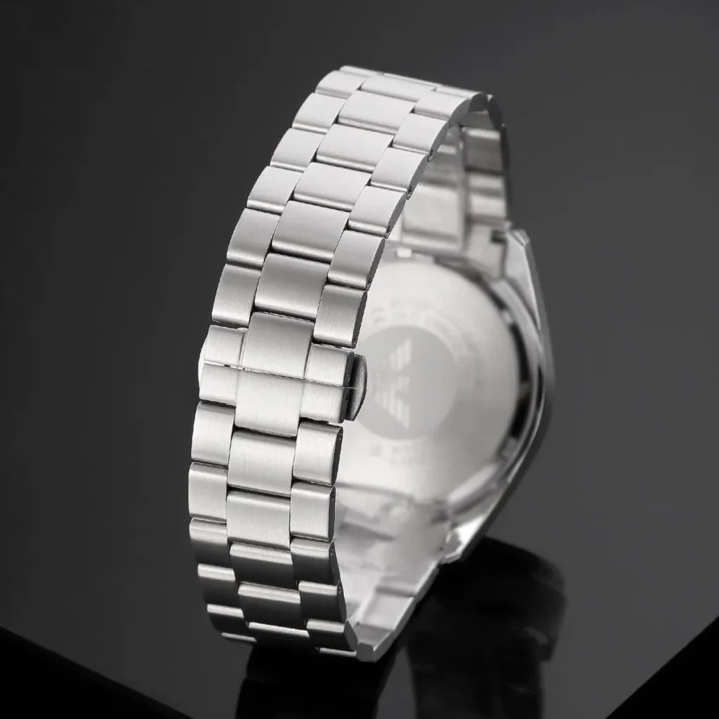 Emporio Armani Men’s Quartz Silver Stainless Steel Green Dial 42mm Watch AR11637