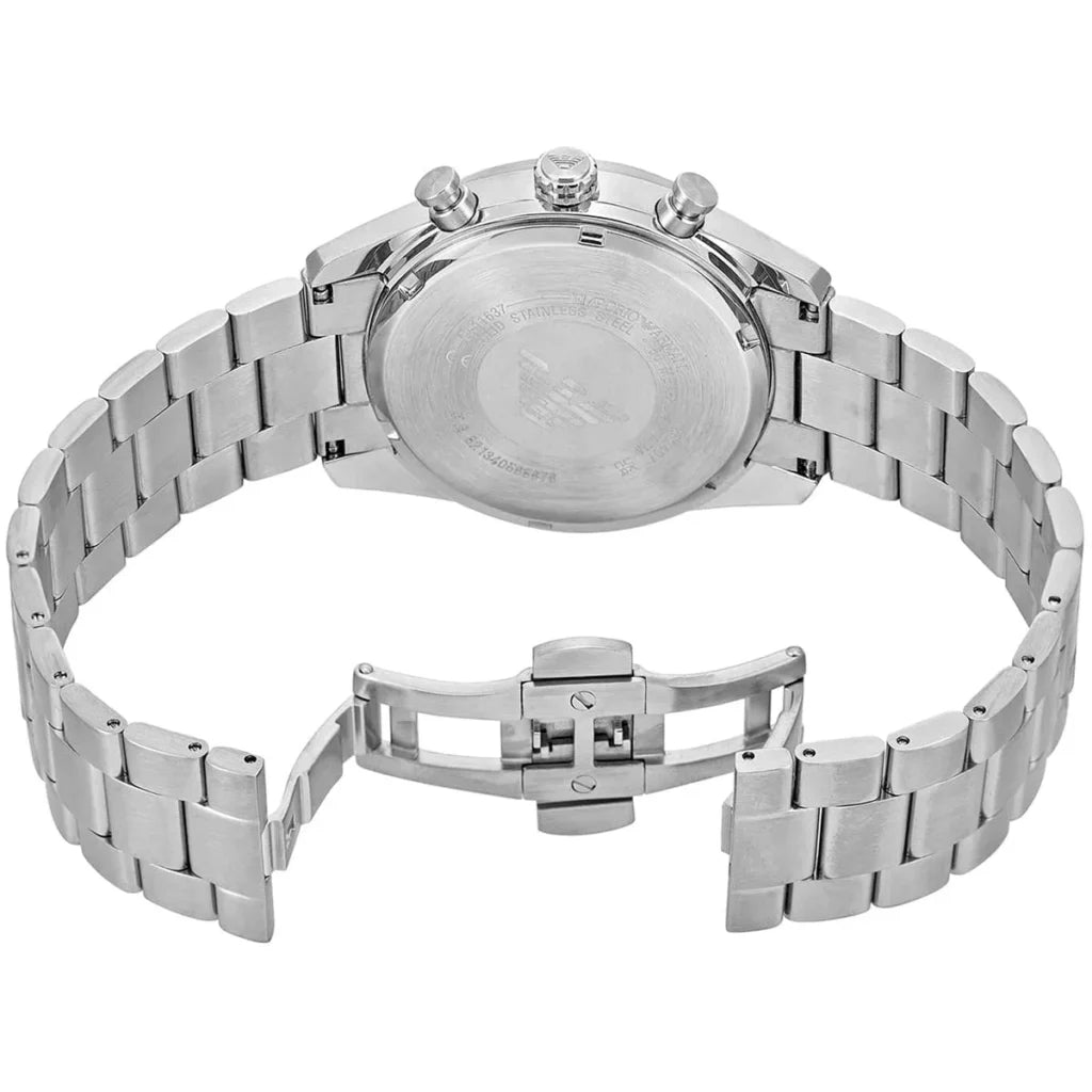 Emporio Armani Men’s Quartz Silver Stainless Steel Green Dial 42mm Watch AR11637